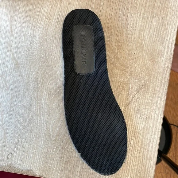 Balmain Socks Chain Link Sneakers In Black/Silver - 38 - Picture 8 of 9